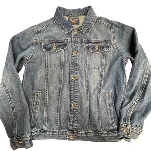 The Childrens Place Denim Jacket‎ - Button Front, Classic Blue Wash, Kid's XL